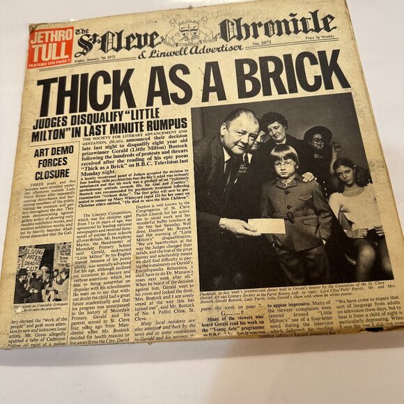 JETHRO TULL - Thick as A Brick - 1972 Vinyl Lp - Picture 1 of 8
